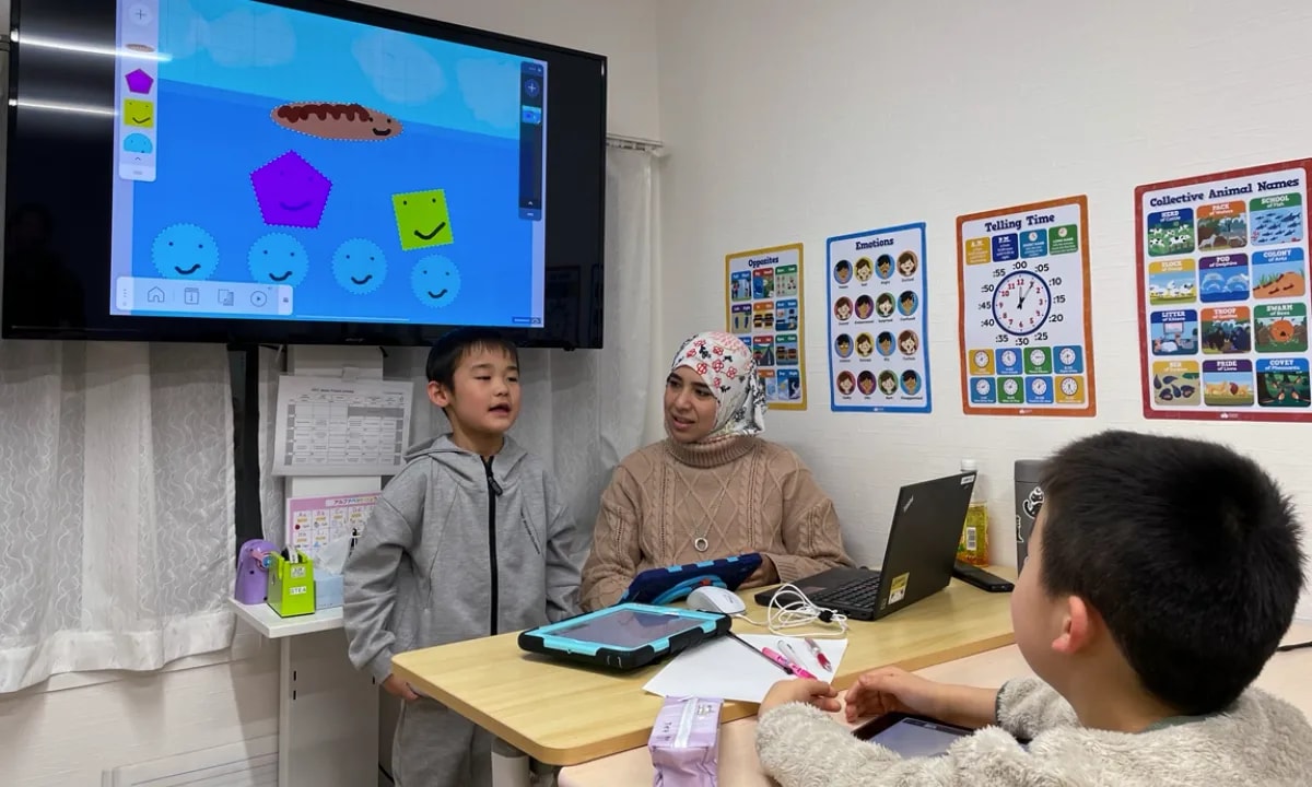 札幌市西区の学童保育、STイングリッシュアクティビティ 授業の様子②